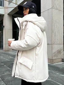 Куртки та дублянки Jadone Fashion модель Zymova_kurtka_Savi_bila Фото