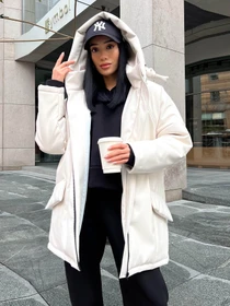 Куртки та дублянки Jadone Fashion модель Zymova_kurtka_Savi_bila Фото