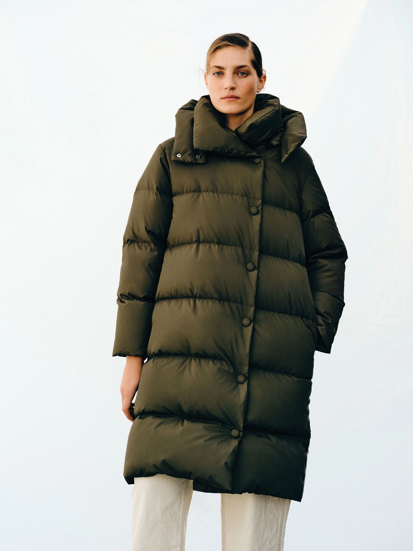 Куртки и дубленки MARCHI модель FW2324-16-KHAKI Фото
