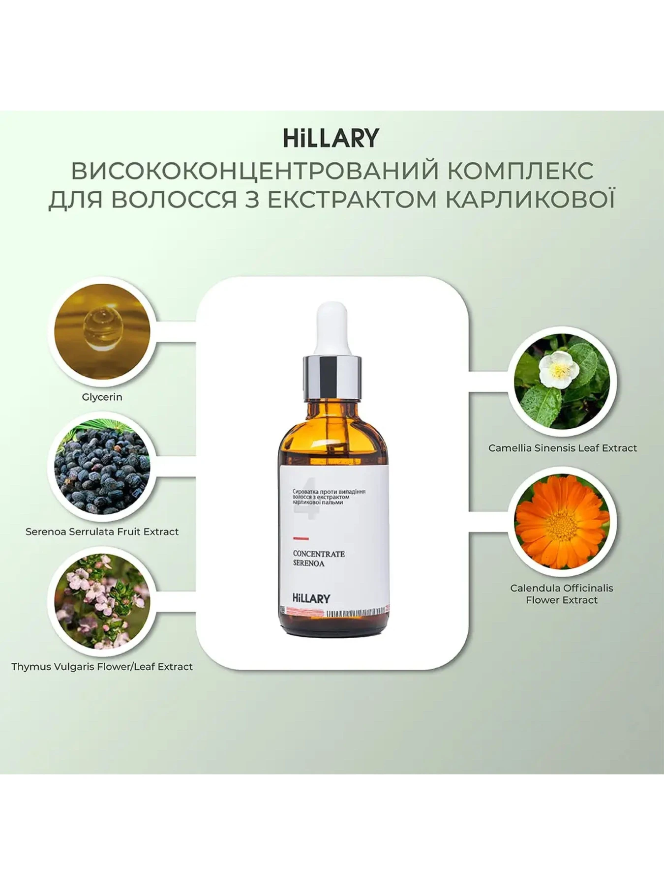 Комплекс проти випадіння волосся + Сироватка для волосся Hillary модель HI-11-659 Фото