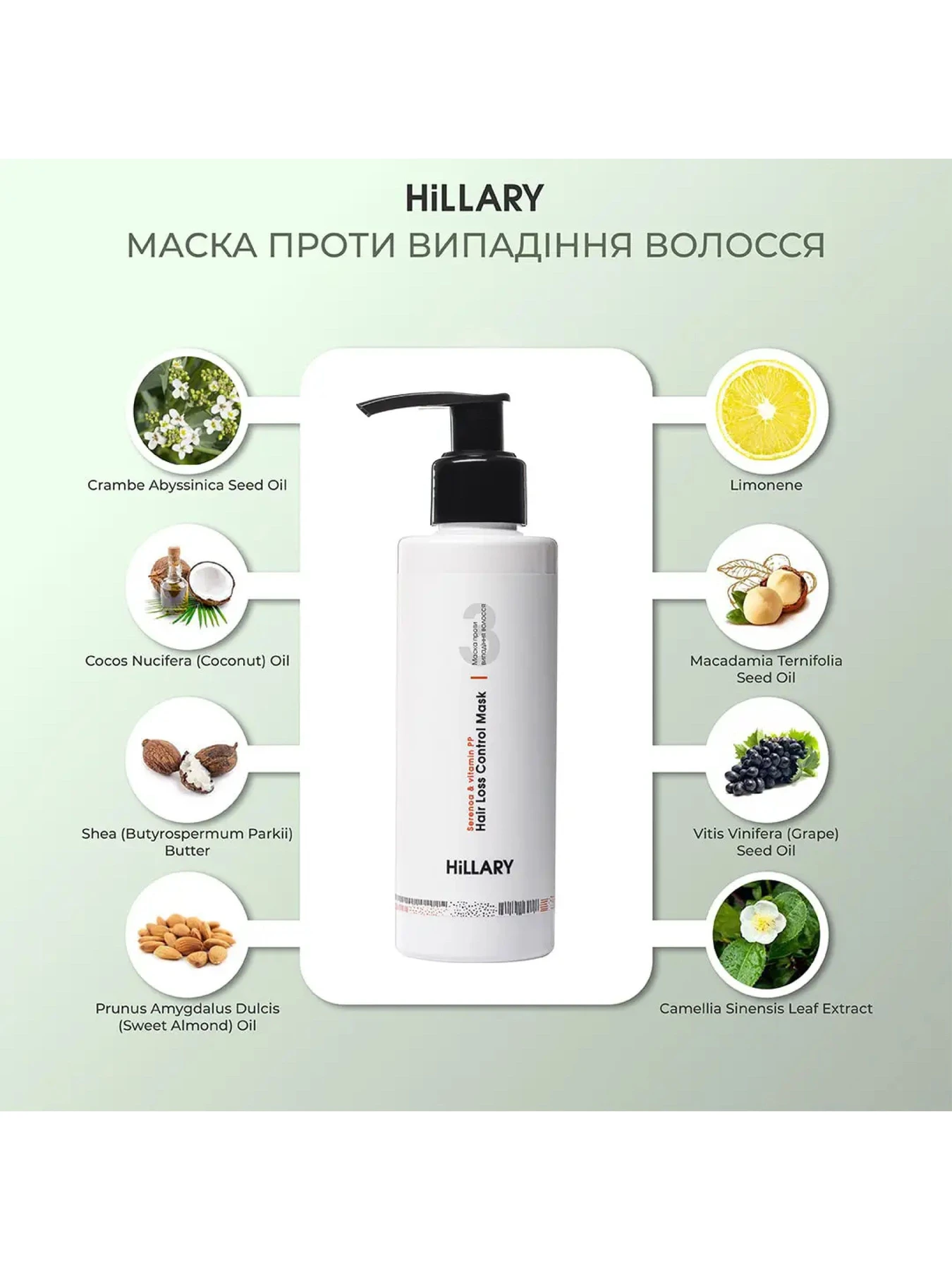 Комплекс проти випадіння волосся + Сироватка для волосся Hillary модель HI-11-659 Фото