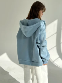 Худі та світшоти IJ модель ij-hoodie-zip-blue Фото