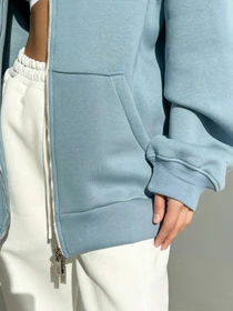 Худі та світшоти IJ модель ij-hoodie-zip-blue Фото