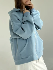 Худі та світшоти IJ модель ij-hoodie-zip-blue Фото