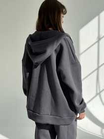 Худи и свитшоты IJ модель ij-hoodie-zip-grafit Фото