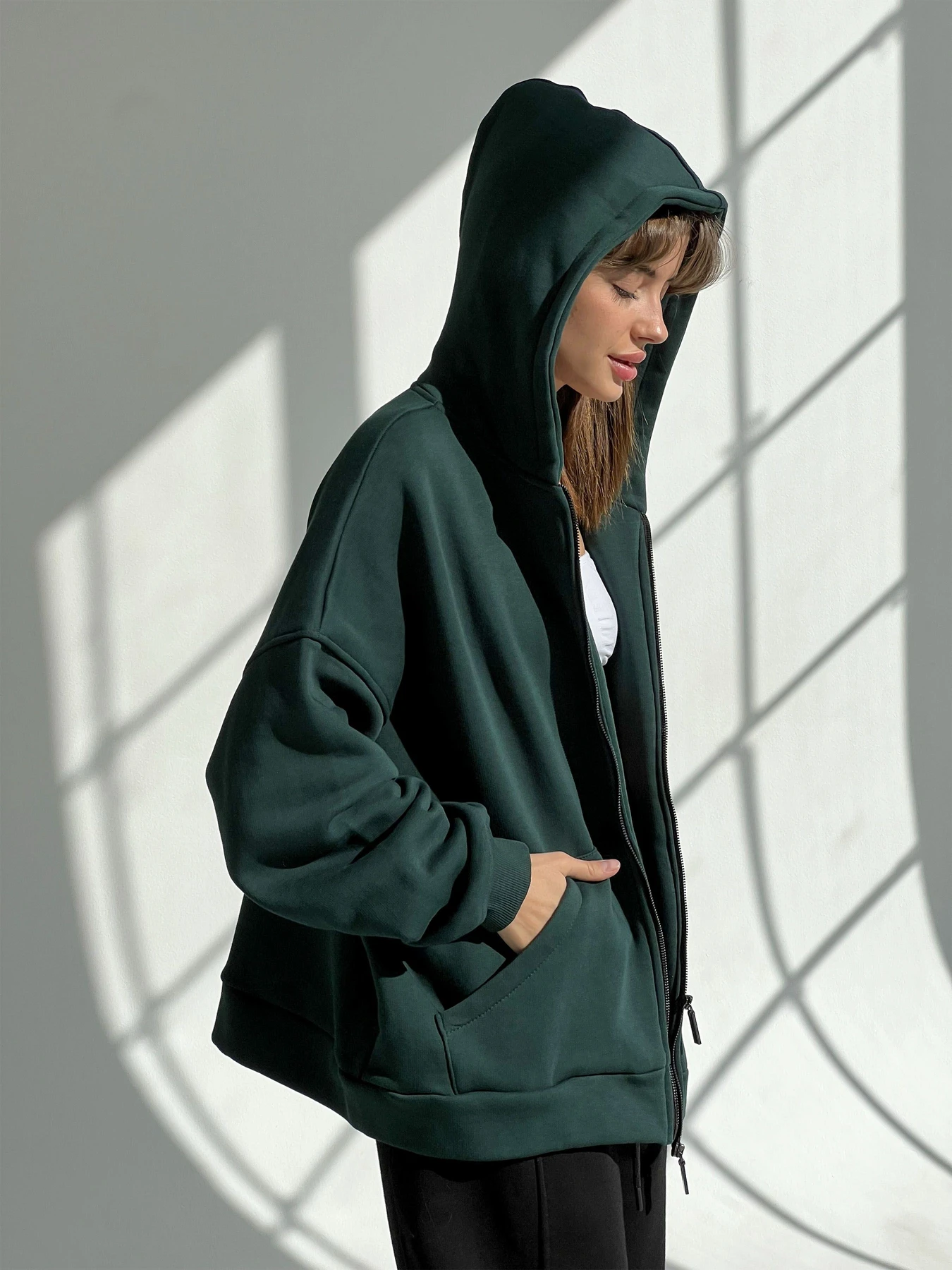 Худи и свитшоты IJ модель ij-hoodie-zip-green Худи и свитшоты IJ модель ij-hoodie-zip-green Фото