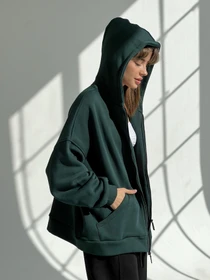 Худи и свитшоты IJ модель ij-hoodie-zip-green Фото