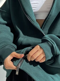 Худи и свитшоты IJ модель ij-hoodie-zip-green Фото