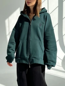 Худи и свитшоты IJ модель ij-hoodie-zip-green Фото