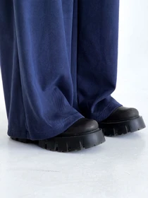 Брюки IJ модель ij-pants-wide-zamsh-blue Фото