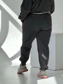 Брюки IJ модель ij-pants-lip-zamsh-grafit Фото