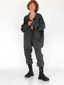 Брюки IJ модель ij-pants-lip-zamsh-grafit Фото