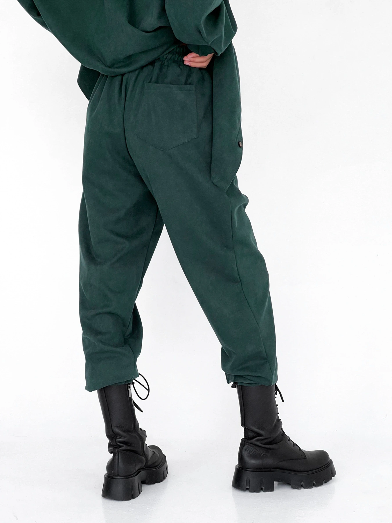 Брюки IJ модель ij-pants-lip-zamsh-green Фото