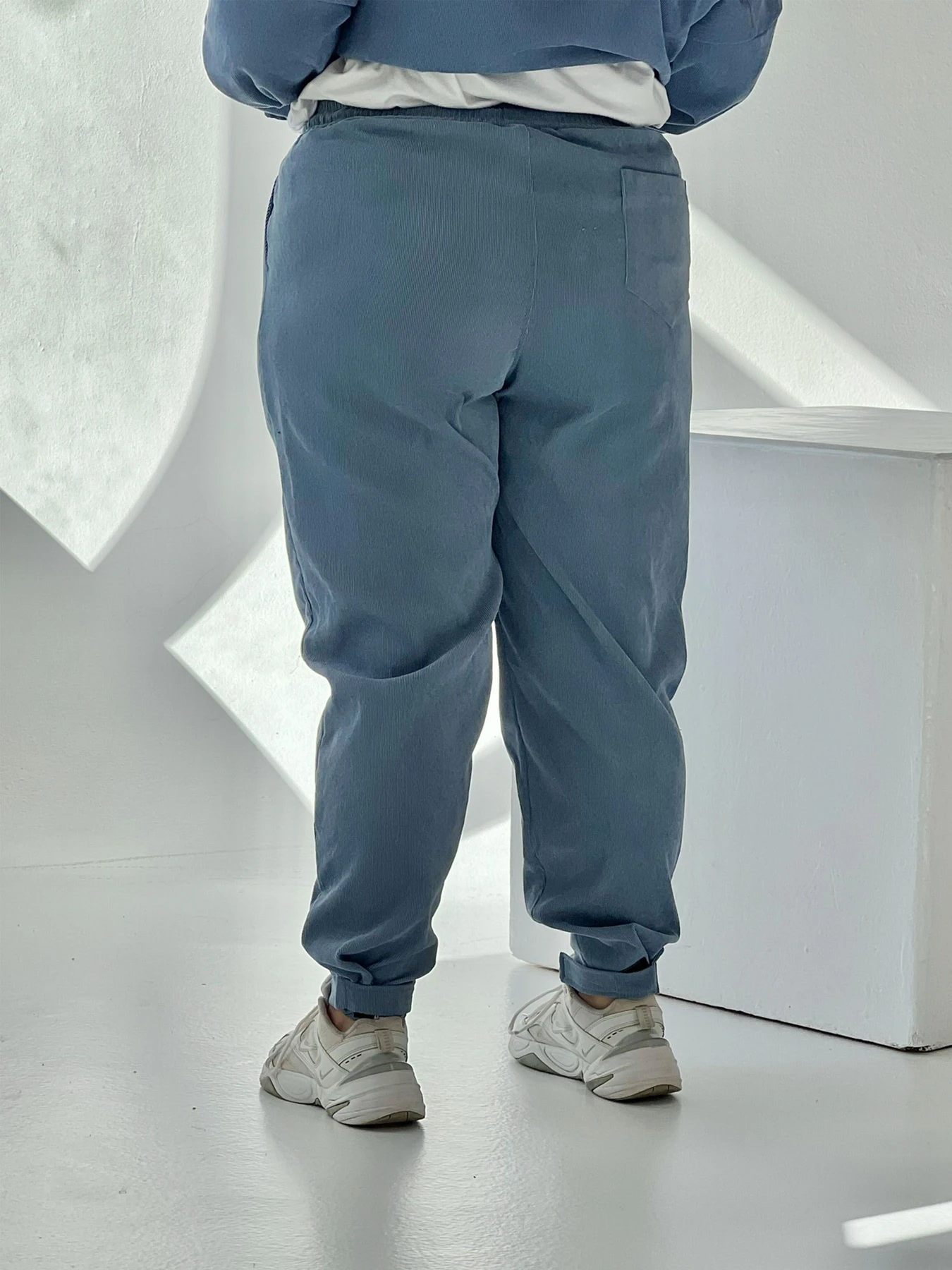Брюки IJ модель ij-pants-lip-velvet-blue Брюки IJ модель ij-pants-lip-velvet-blue Фото