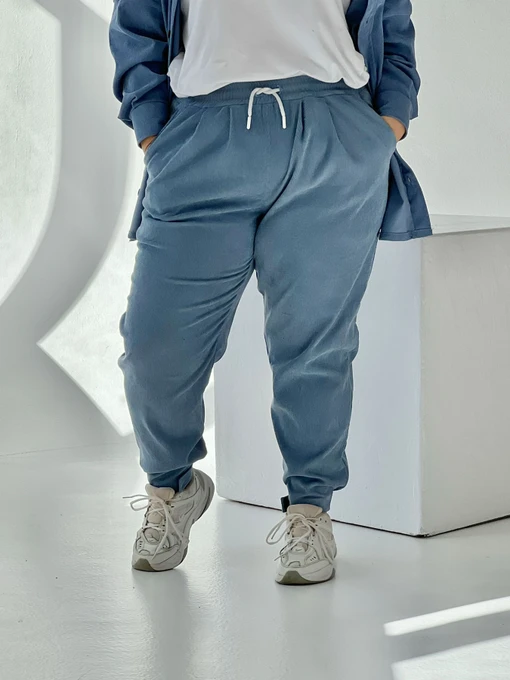 Брюки IJ модель ij-pants-lip-velvet-blue Фото