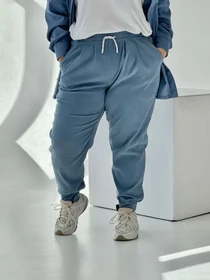 Брюки IJ модель ij-pants-lip-velvet-blue Фото
