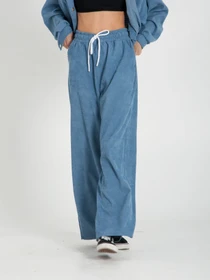 Брюки IJ модель ij-pants-wide-velvet-blue Фото