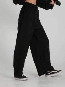 Брюки IJ модель ij-pants-wide-velvet-black Фото