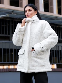 Куртки и дубленки Jadone Fashion модель Shuba_Mirabel_biliy Фото