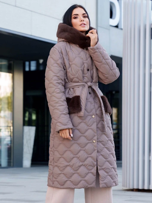 Куртки и дубленки Jadone Fashion модель Palto_Ventar_mokko Фото
