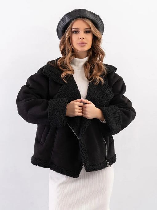 Куртки та дублянки ISSA Plus модель 14272_черный Фото