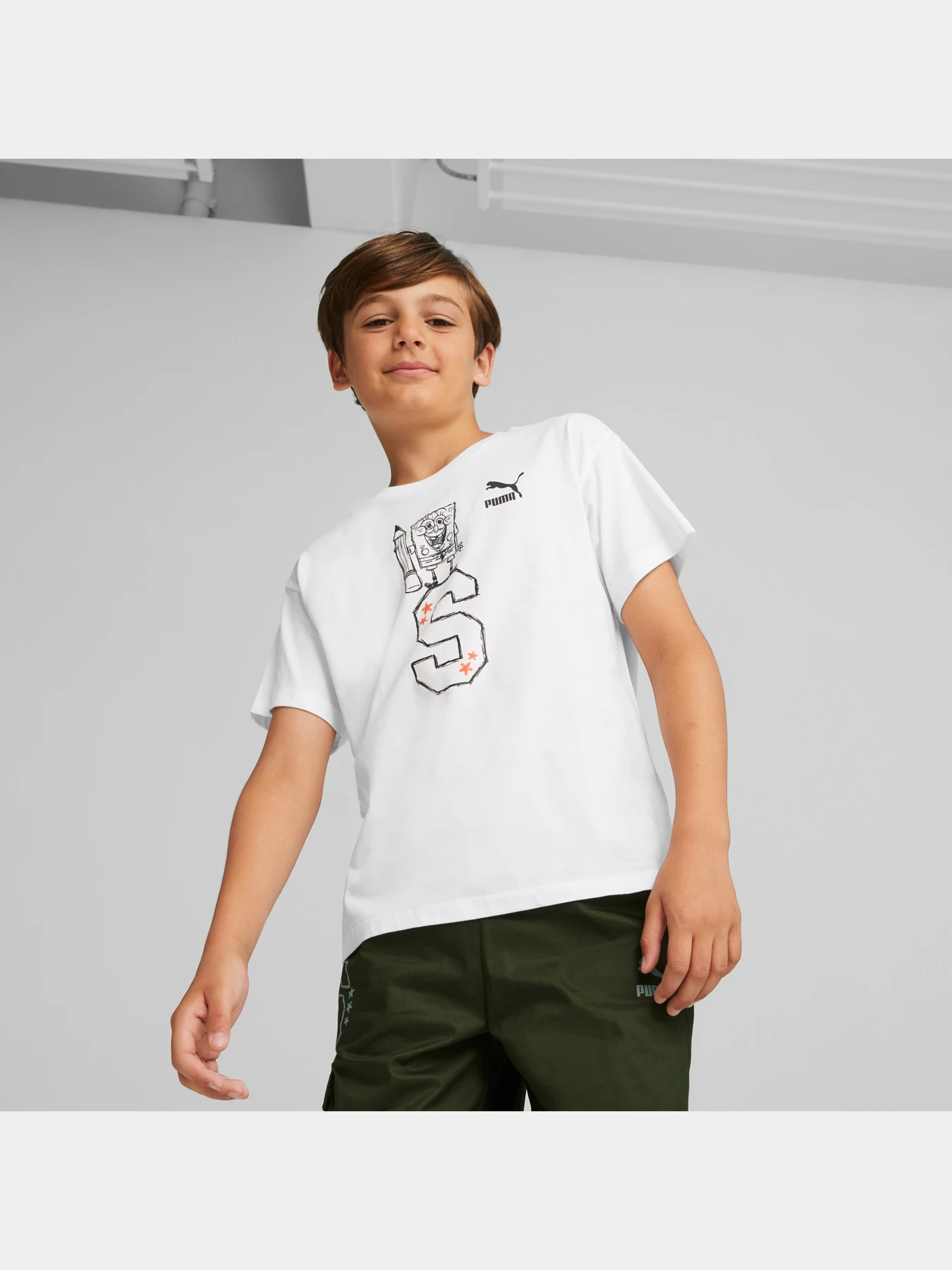 Футболки и поло PUMA x Spongebob Graphic Tee модель 622217 Футболки и поло PUMA x Spongebob Graphic Tee модель 622217 Фото