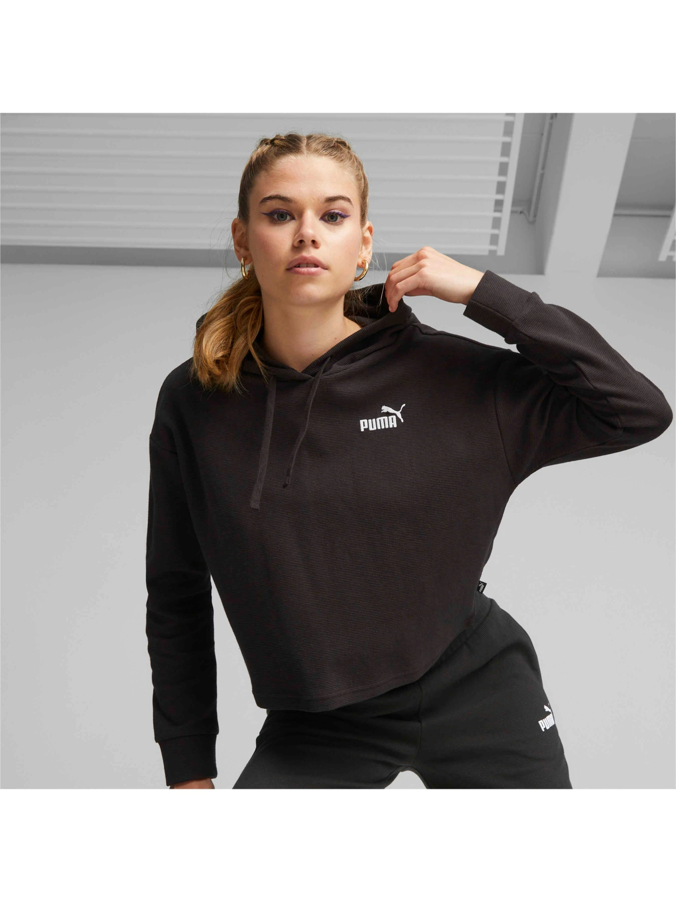 Худі та світшоти PUMA Ess Elevated Cropped Hoodie модель 675970 Худі та світшоти PUMA Ess Elevated Cropped Hoodie модель 675970 Фото