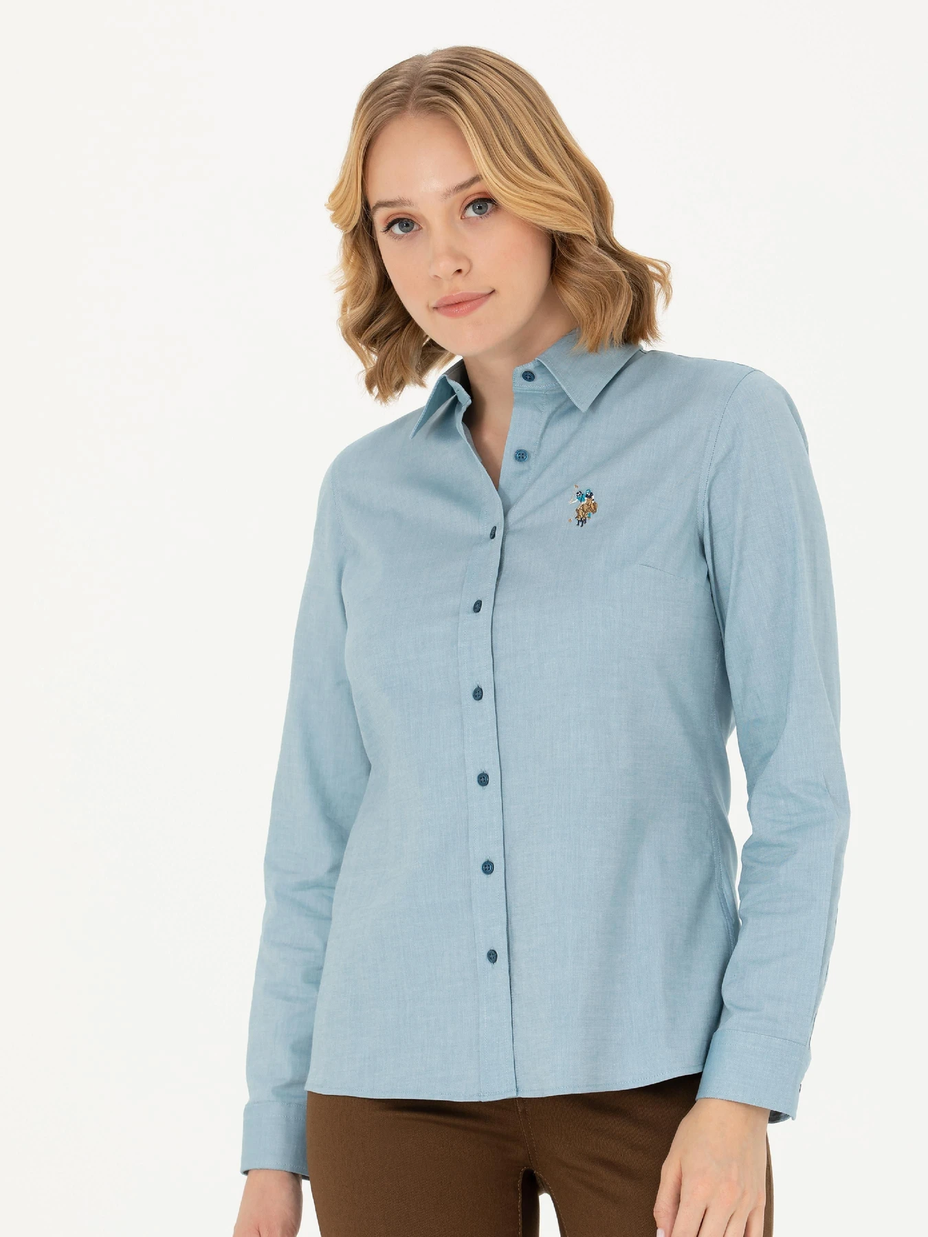 Рубашки US Polo модель G082SZ004.000.1672168.VR102 Фото