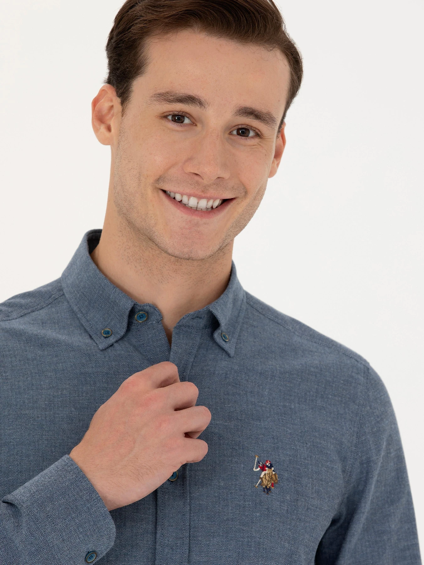 Рубашки US Polo модель G081SZ004.000.1672287.VR028 Фото