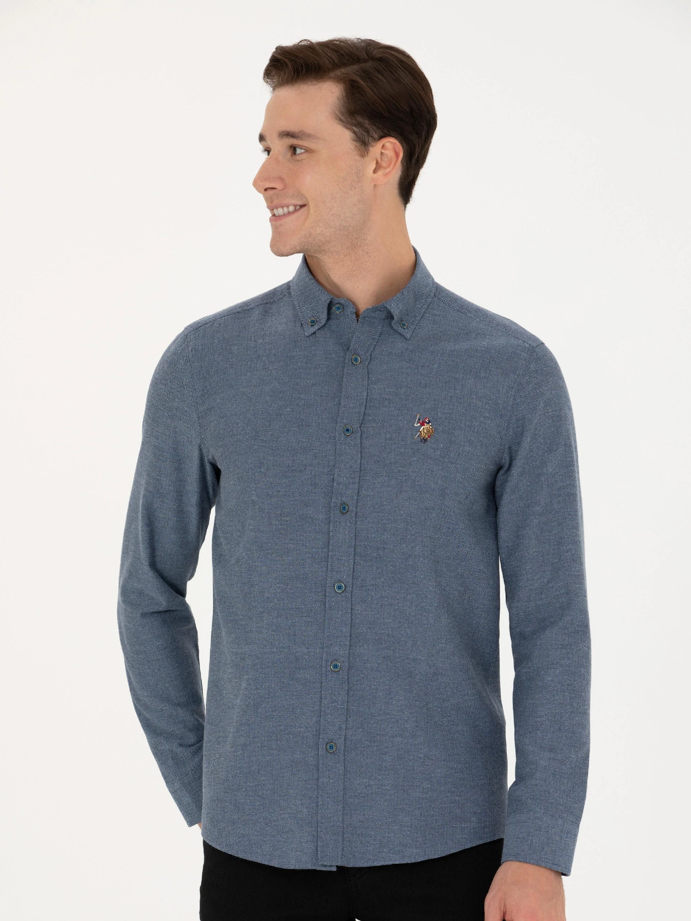 Рубашки US Polo модель G081SZ004.000.1672287.VR028 Фото