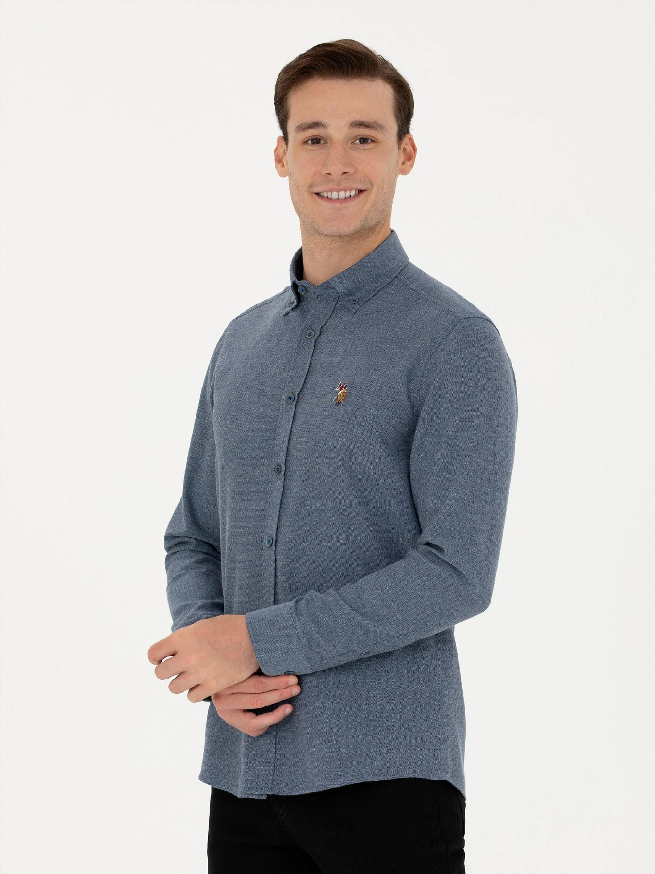 Рубашки US Polo модель G081SZ004.000.1672287.VR028 Фото