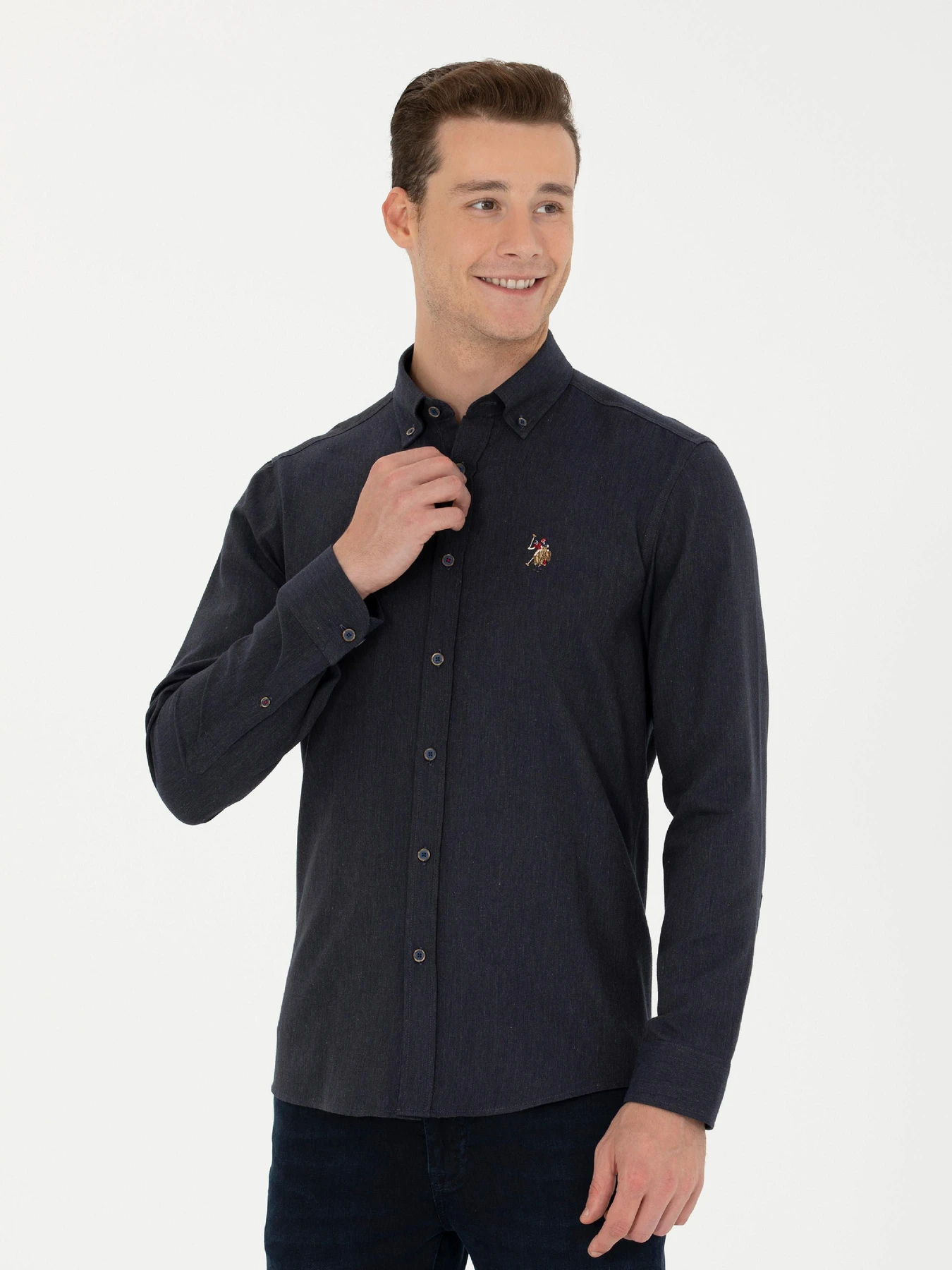 Рубашки US Polo модель G081SZ004.000.1672287.VR033 Фото