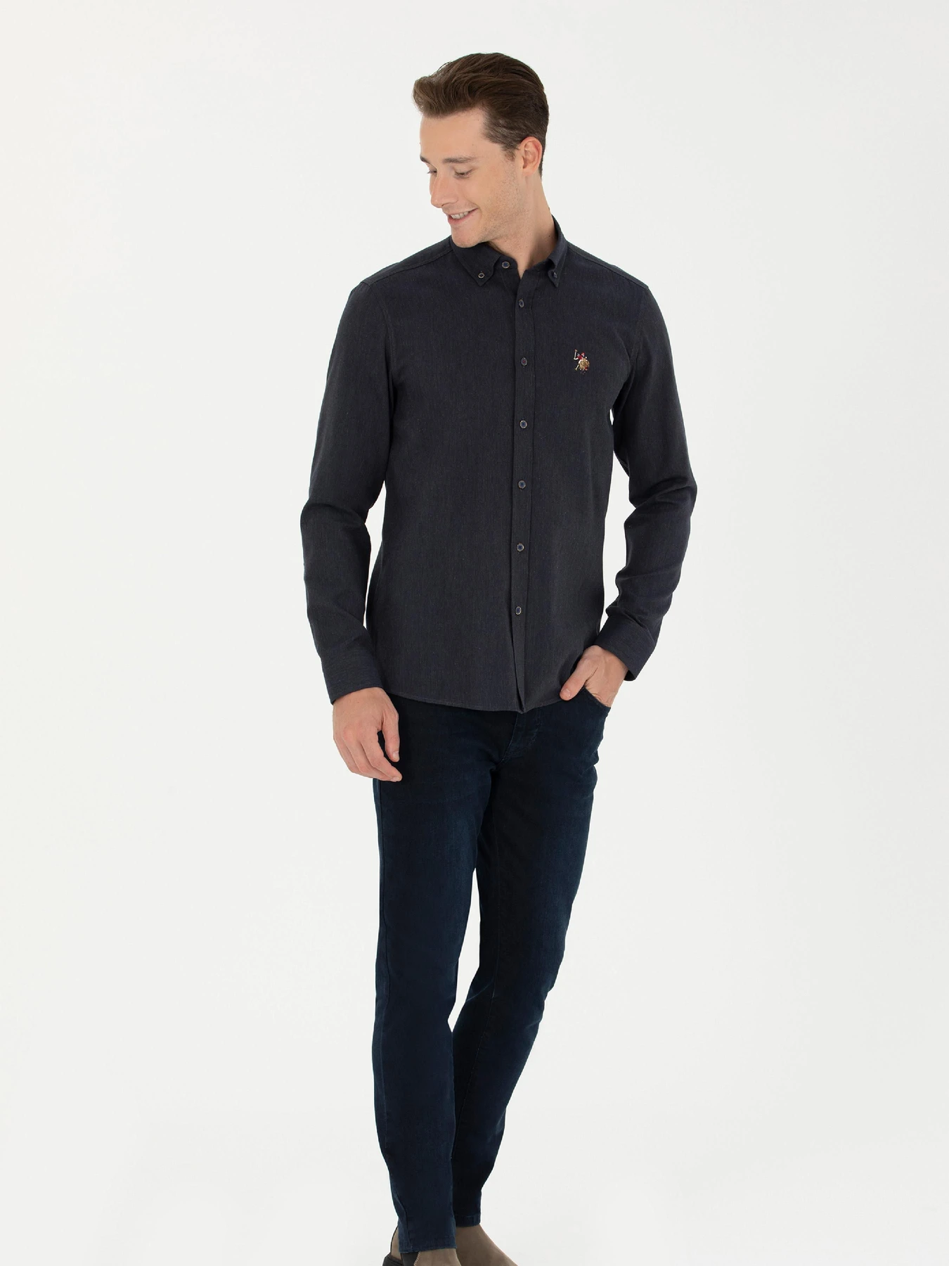 Рубашки US Polo модель G081SZ004.000.1672287.VR033 Фото