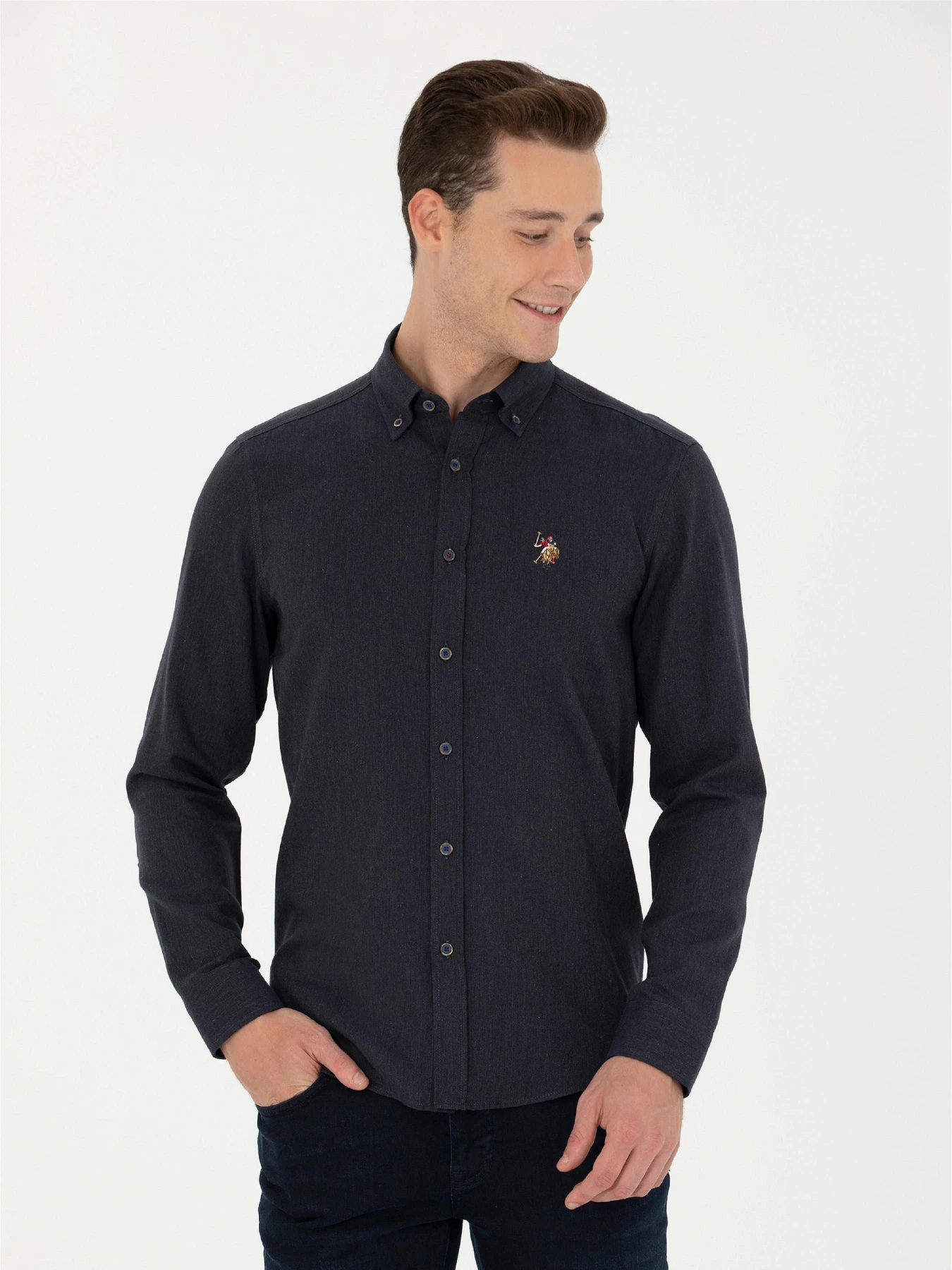 Рубашки US Polo модель G081SZ004.000.1672287.VR033 Фото