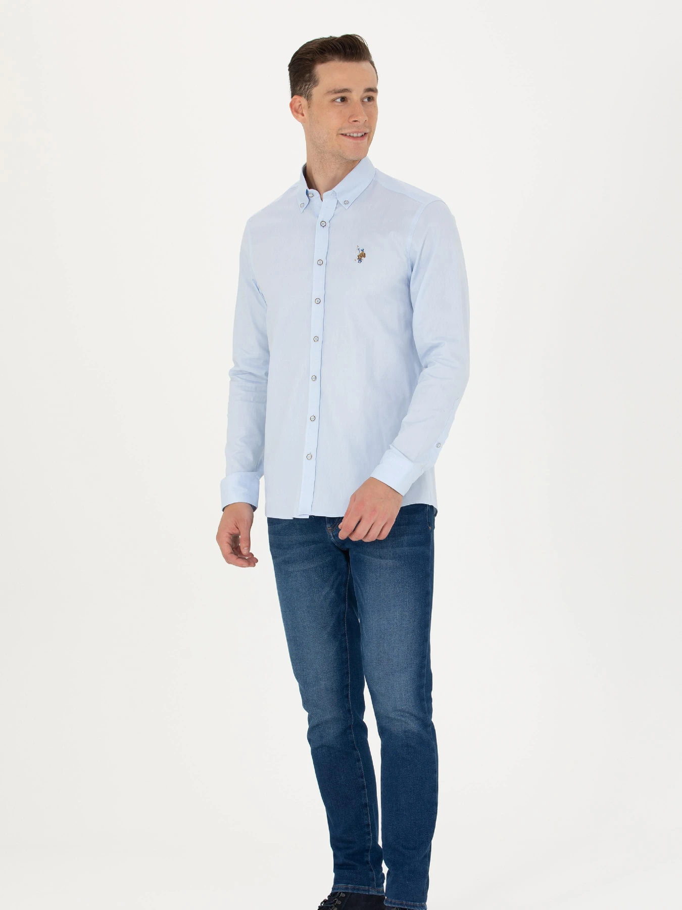 Рубашки US Polo модель G081SZ004.000.1672341.VR003 Фото