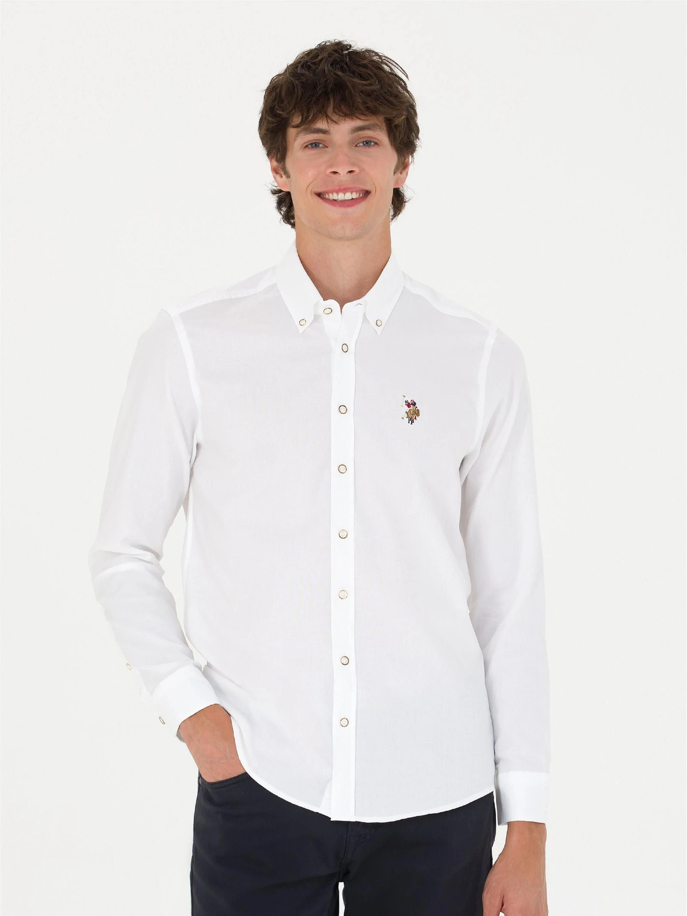 Рубашки US Polo модель G081SZ004.000.1672341.VR013 Фото