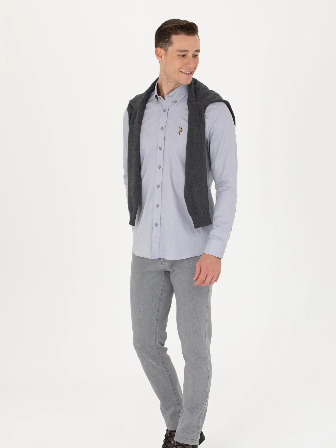 Рубашки US Polo модель G081SZ004.000.1672341.VR024 Фото