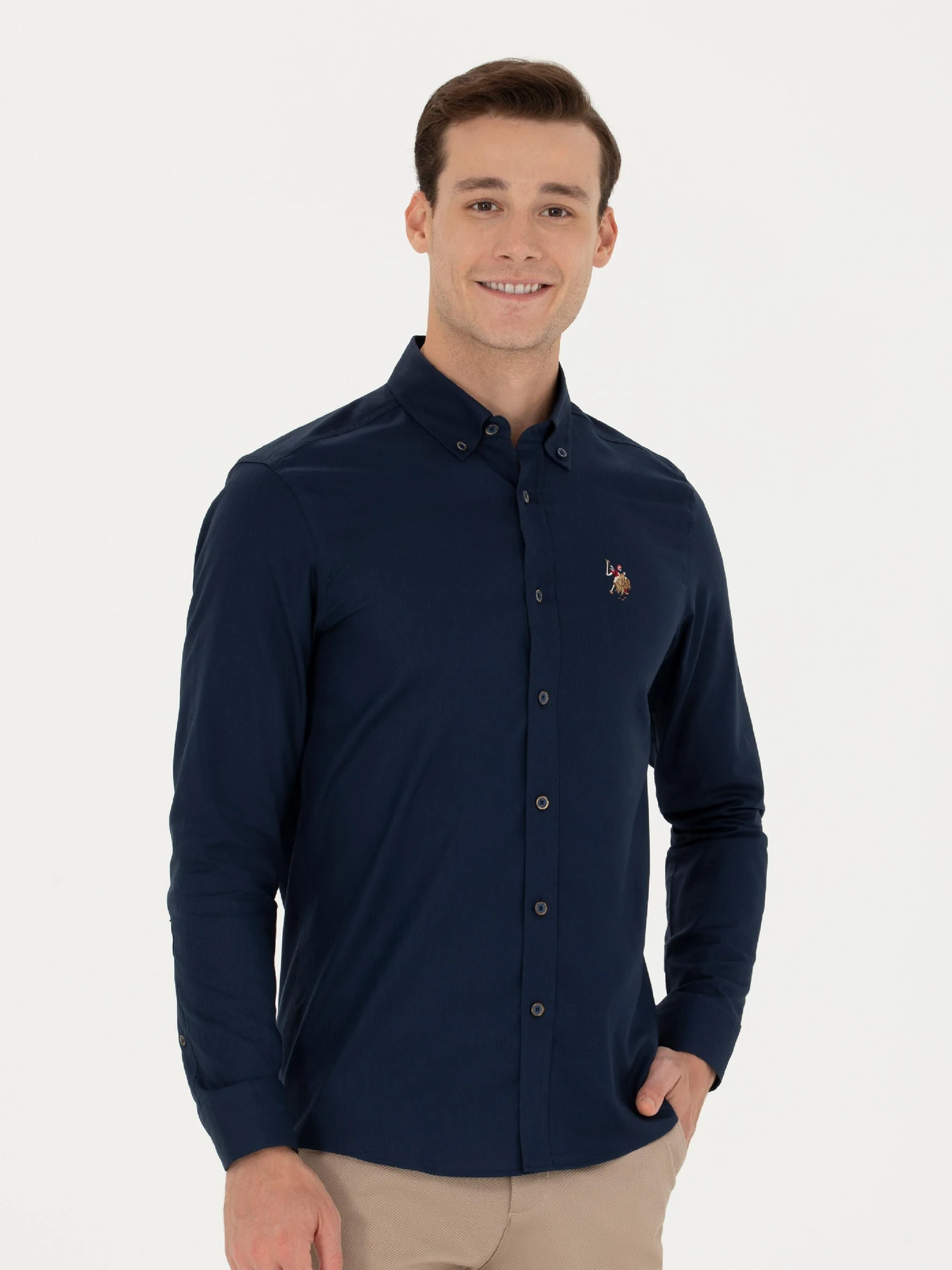 Рубашки US Polo модель G081SZ004.000.1672341.VR033 Фото