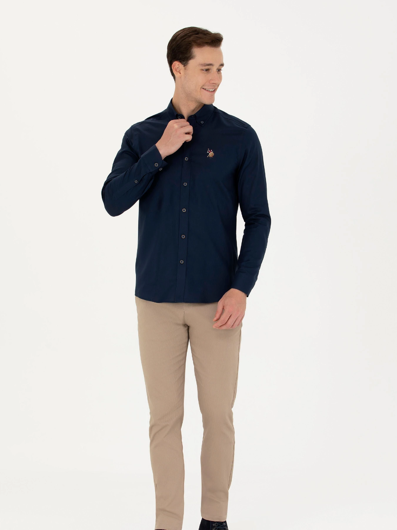 Рубашки US Polo модель G081SZ004.000.1672341.VR033 Фото