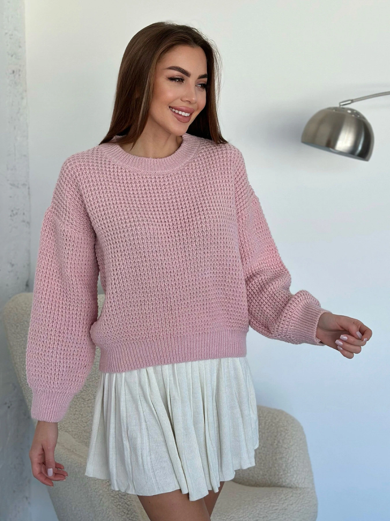 Свитры и кардиганы ISSA Plus модель WN20-560_розовый Фото