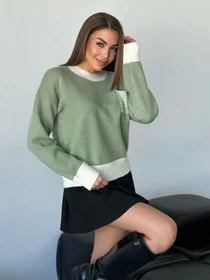 Свитры и кардиганы ISSA Plus модель WN20-561_хаки Фото