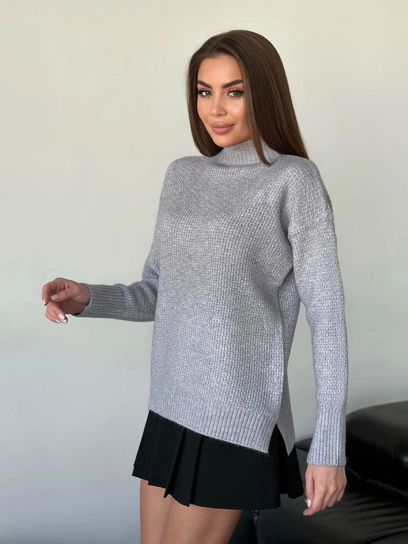 Свитры и кардиганы ISSA Plus модель WN20-562_серый Фото