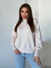Свитры и кардиганы ISSA Plus модель WN20-563_молочный Фото