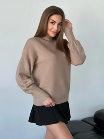 Свитры и кардиганы ISSA Plus модель WN20-563_коричневый Фото
