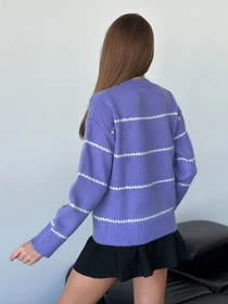 Свитры и кардиганы ISSA Plus модель WN20-564_сиреневый Фото