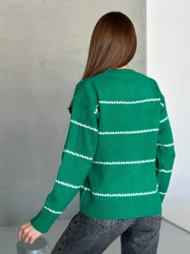 Свитры и кардиганы ISSA Plus модель WN20-564_зеленый Фото