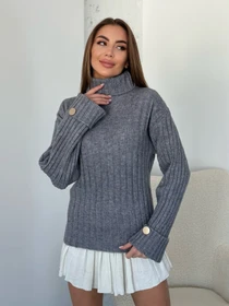 Свитры и кардиганы ISSA Plus модель WN20-565_серый Фото