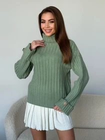 Светри та кардигани ISSA Plus модель WN20-565_хаки Фото