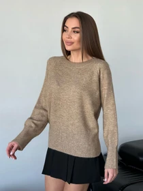 Свитры и кардиганы ISSA Plus модель WN20-567_коричневый Фото