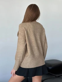Свитры и кардиганы ISSA Plus модель WN20-567_коричневый Фото